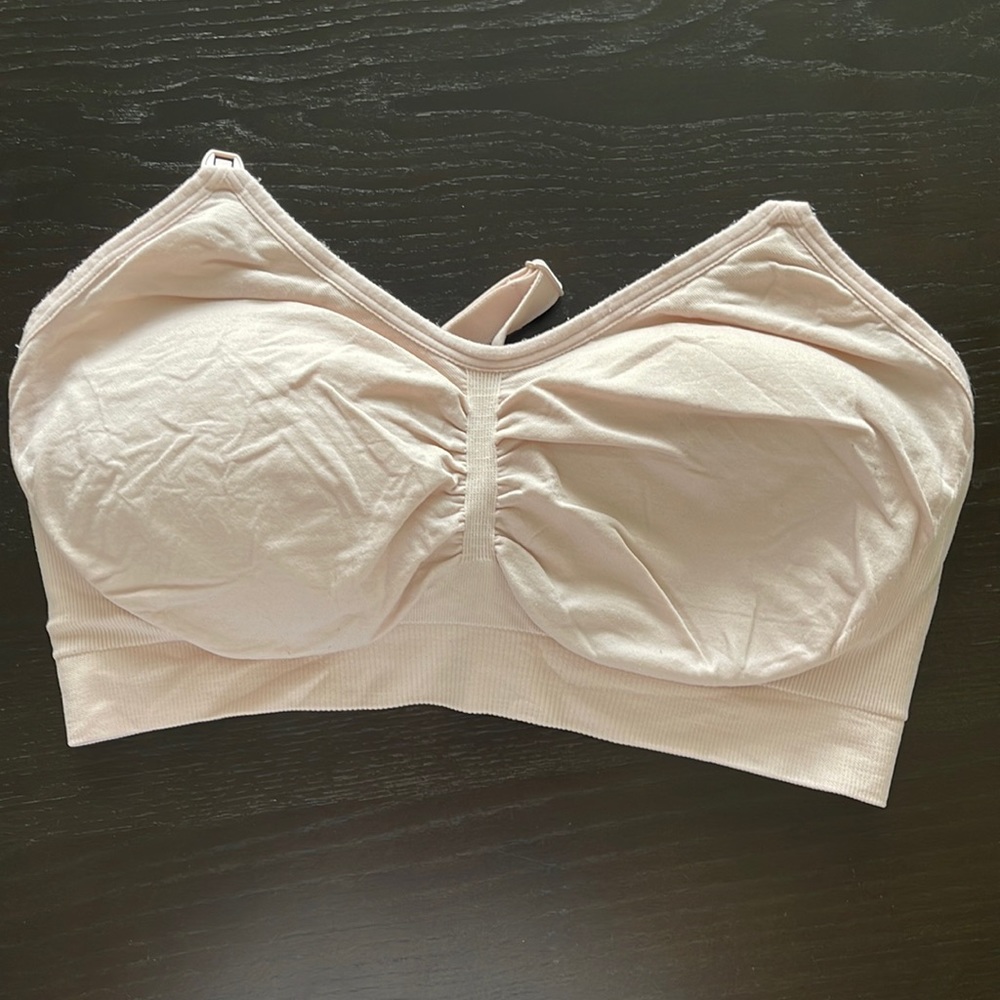Motherhood nursing bra size Large in light pink